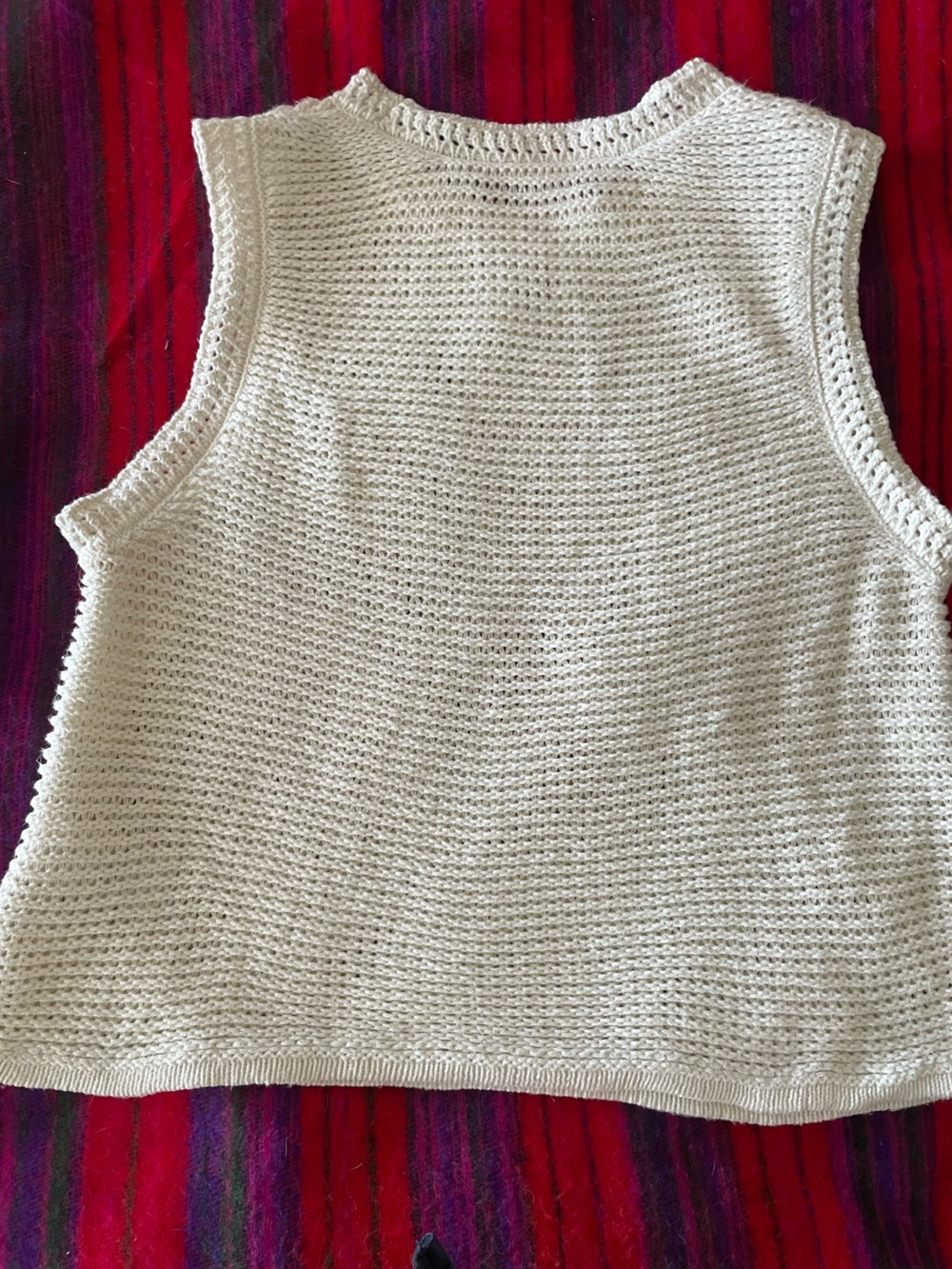 Everlane Cream Open-Knit Scoop Neck Sweater